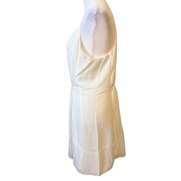 Revolve Krisa White Spaghetti Strap Chiffon Dress Size Medium NWT - Picture 3 of 6